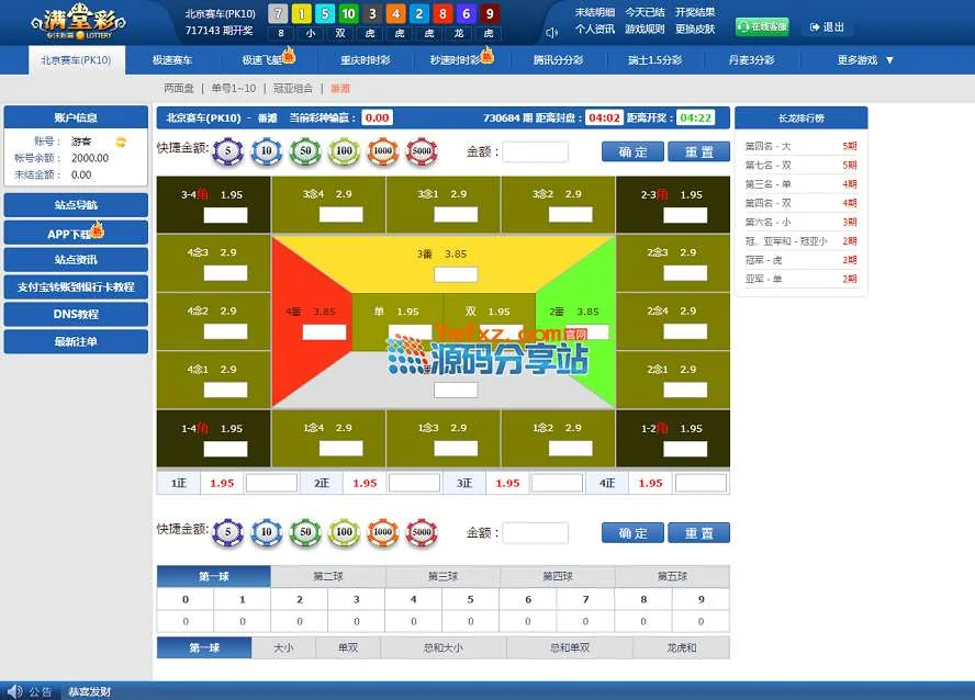 新版盘口网站、满堂彩时时彩源码平台、完整版三端