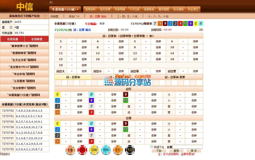 完整版OA信用盘US源码+多彩种+采集+完整数据+加控制概率