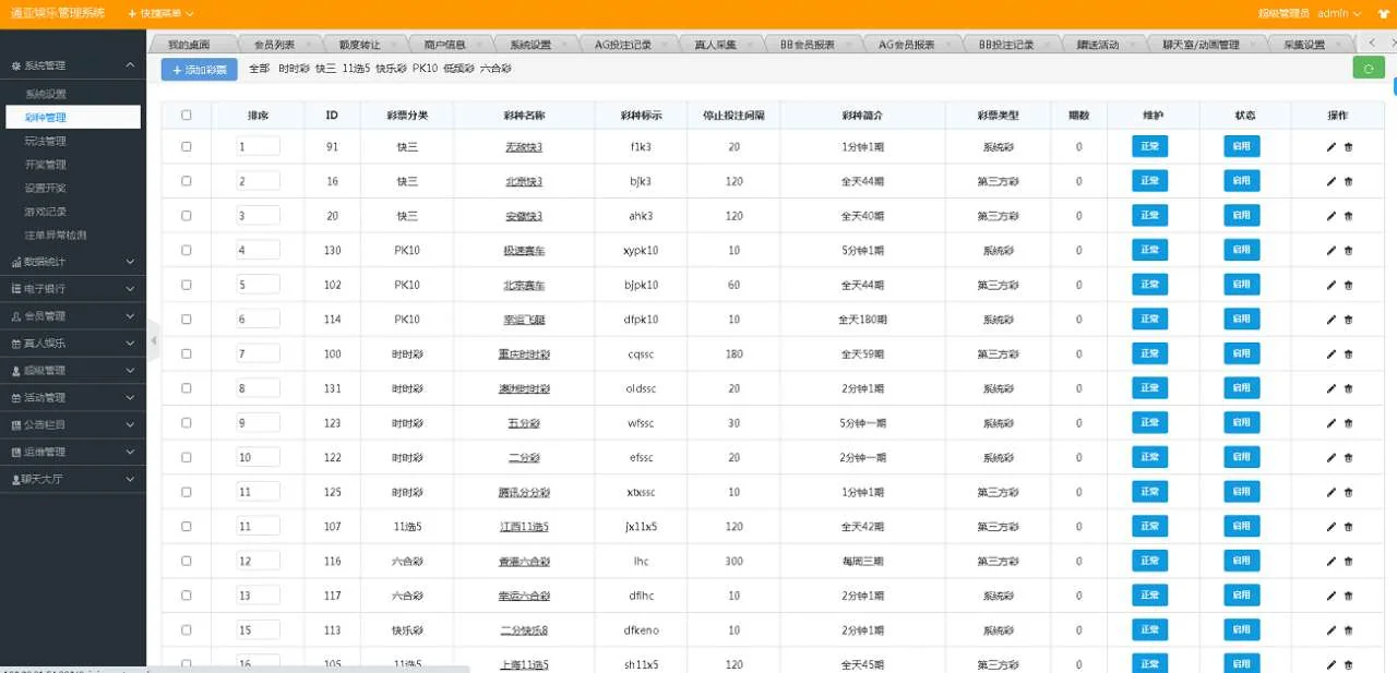 通亚CP源码-大富5.0系统全新改版升级